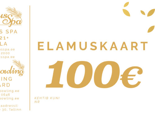 Elamus Spa ja ElamusBowlingu elamuskaart - vali summa