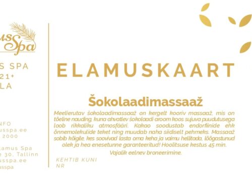 Elamuskaart Šokolaadimassaaž 45min